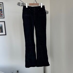 Madewell Black Washed Curve Skinny Flare Denim Jeans